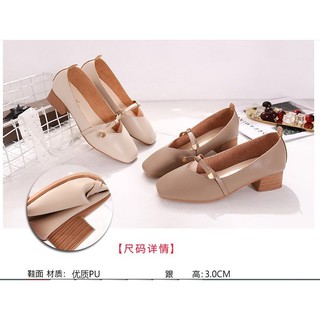GIÀY NỮ | GIÀY BÚP BÊ ĐẾ VUÔNG GÓT CAO 3cm