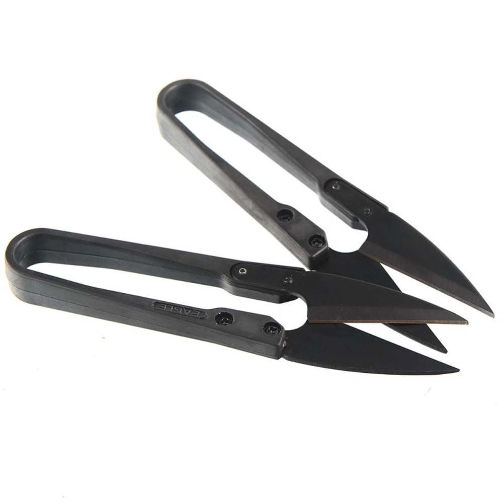 Kéo cắt chỉ hình chữ U bằng carbon màu đen tiện dụng cho thợ may