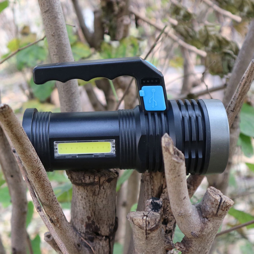 Đèn Pin Có Tay Cầm Sạc Điện Tiện Lợi Siêu Sáng