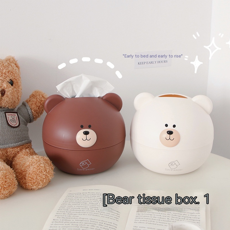 Hộp Đựng Khăn Giấy Cuộn Để Bàn Chống Thấm Nước Họa Tiết Hoạt Hình Dễ Thương Sáng Tạo