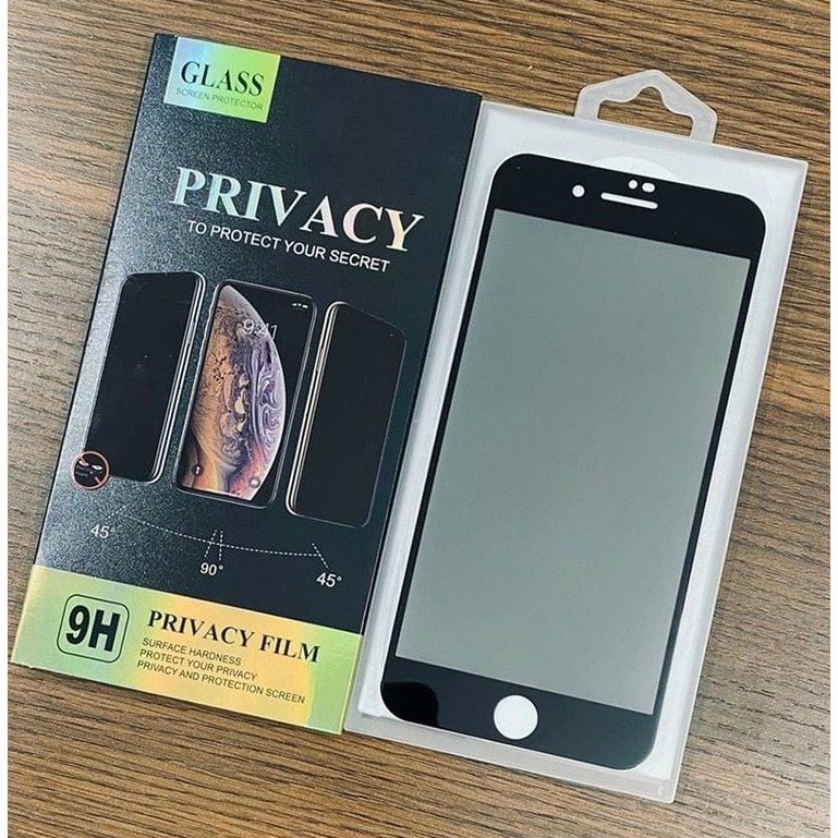 Kính Cường Lực iPhone Chống Nhìn Trộm Màn Hình, Vân Tay PRIVACY iP 7plus/8plus/x/xs/xsmax/11/12/13/pro/promax