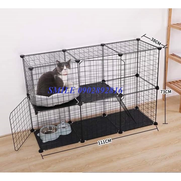 [TẶNG BÚA GỖ] COMBO CHUỒNG, LỒNG,NHÀ BẰNG LƯỚI THÉP CHO CHÓ MÈO THÚ CƯNG ĐA NĂNG