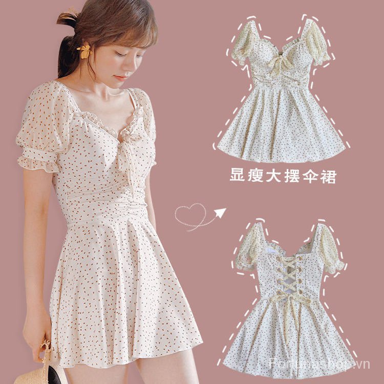 One Bộ Đồ Bơi Một Mảnh Họa Tiết Chấm Bi Phong Cách Retro Nhật Bản Gợi Cảm S4N | BigBuy360 - bigbuy360.vn