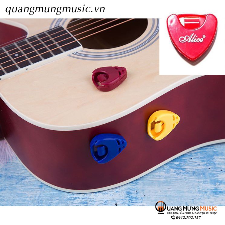 Hộp dán đựng pick phím gảy trên đàn guitar chất lượng - Hộp đựng phím gảy pick ( dán trên mặt đàn )