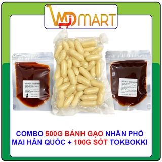 Combo 500g bánh gạo nhân phô mai gói trắng + 100g sốt nấu tokbokki