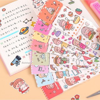 Sticker 39x6,5cm Cô Gái Luho (Xanh Dương)