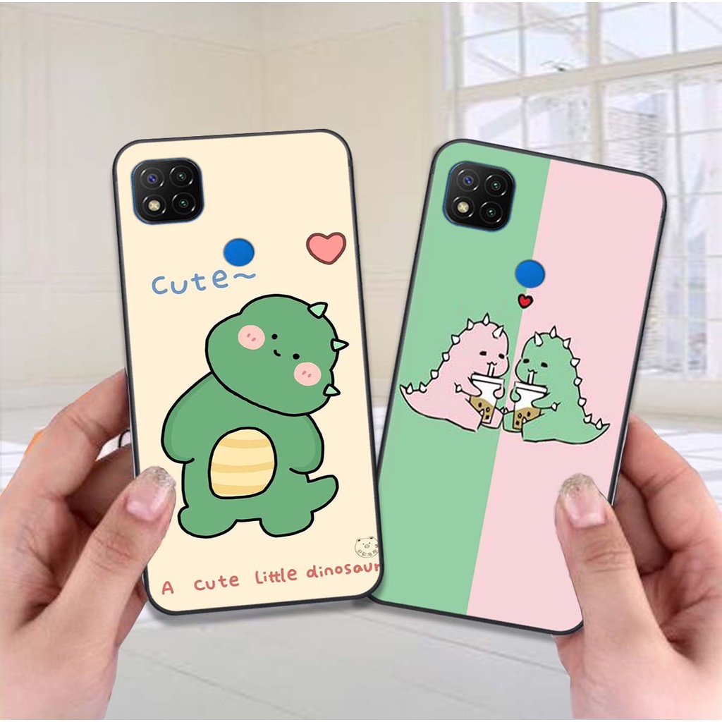 Ốp lưng điện thoại Xiaomi REDMI 9C in hình khủng long siêu cute, đáng yêu
