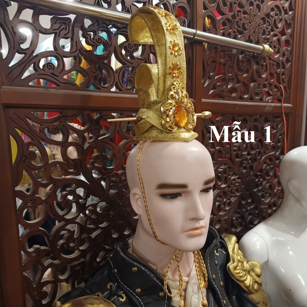 (CÓ SẴN) Mão Vua Mũ Vua Vương Miện Vua, Hoàng Đế, Hoàng Thượng, Hoàng Hậu, Cung Phi