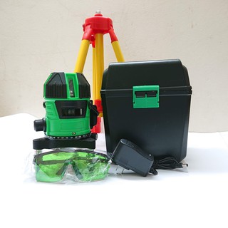 Máy cân mực laser 5 tia xanh pin dung lượng cao, Máy bắn cốt laze tia xanh 5