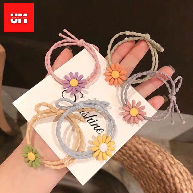 _( 1k) Dây buộc tóc hoa cúc chi nhiều màu sắc hot trend 2019 #1k | BigBuy360 - bigbuy360.vn