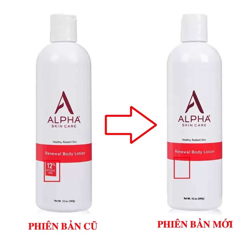 Dưỡng Thể Làm Mềm Mịn Sáng Da Alpha Skincare Renewal Body Lotion 12% AHA 340g