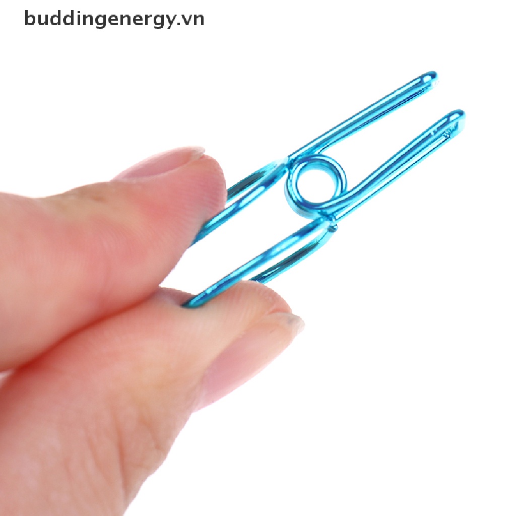 Set 6 Kẹp Kim Loại Thiết Kế Rỗng Cho Sách Văn Phòng