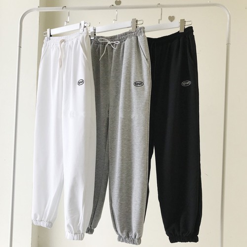 QUẦN JOGGER SPUN THÊU LOGO FULLTAG | QUẦN JOGGER ỐNG BO | CHUẨN CAO CẤP 1:1 LOCAL BRAND