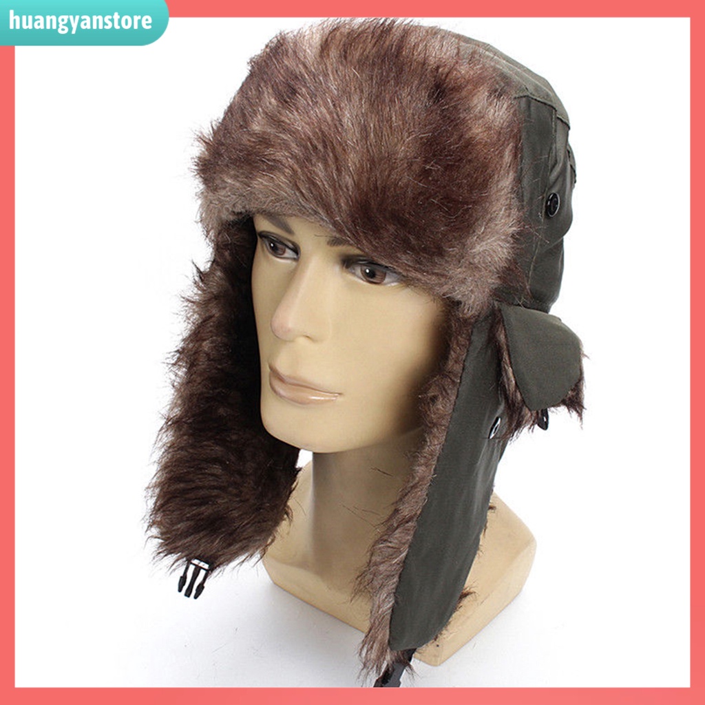 HY| Mũ giữ ấm trùm đầu che tai vào mùa lạnh Unisex