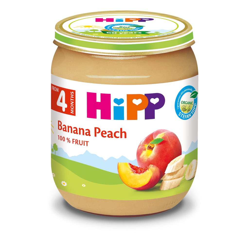 Combo Pudding BURINE Vani Và Trái Cây Chuối, Đào Ăn Dặm HiPP Kích Thích Trẻ Ăn Ngon, Bổ Sung Vitamin C PUDVANI_4396.