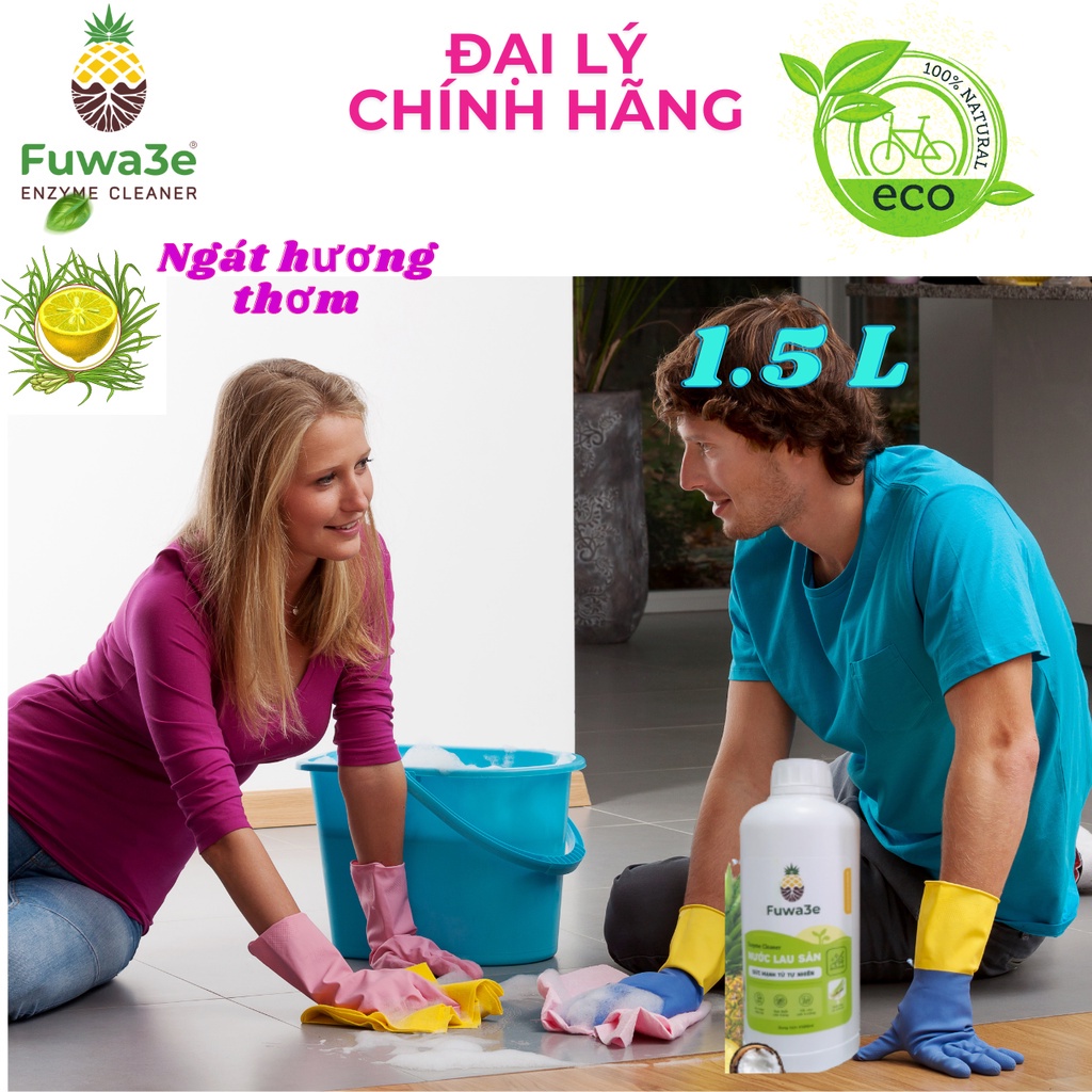 Nước Lau Sàn Hữu Cơ Fuwa3e Sả Chanh