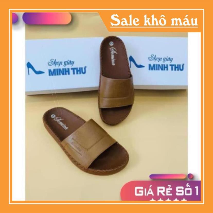 [Sale 3/3] ( Shop Giày Somina ) Dép nam da bò quai ngang thời trang MT76 Sale 11 :