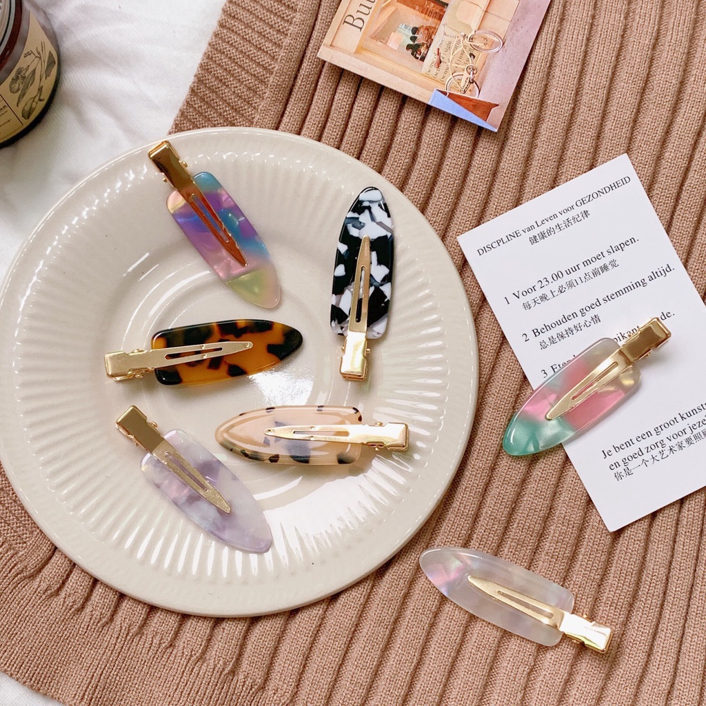 Kẹp tóc chiếc lá phong cách Hàn Quốc cho nữ sang chảnh│Loang màu│Xem thêm ở phần MÔ TẢ SẢN PHẨM