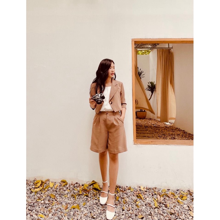 Set vest lửng+ quần ngố (có tách set)