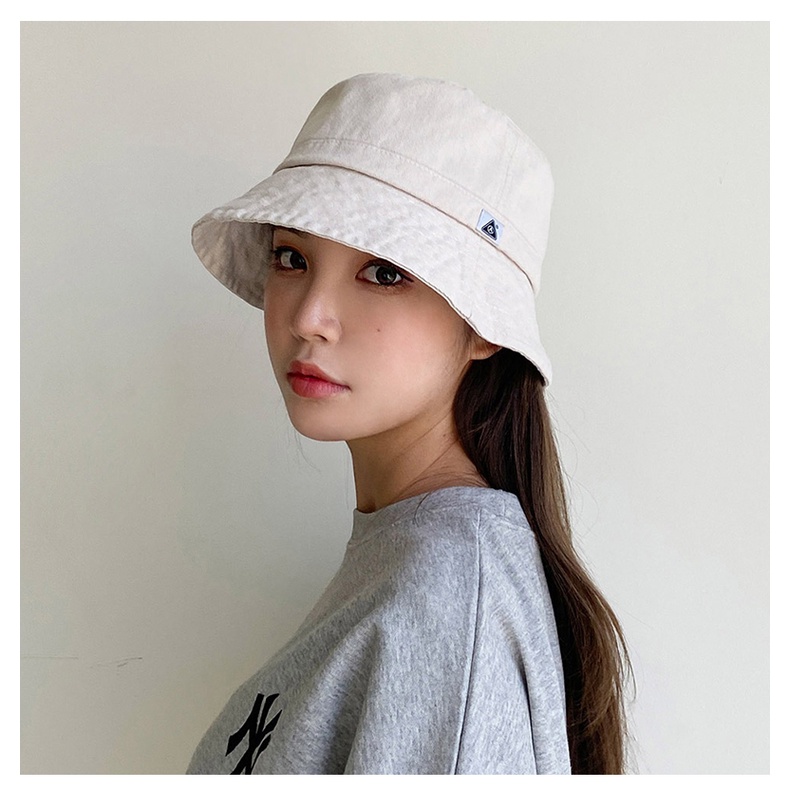 Nón Bucket Màu Đen Chống Nắng Phong Cách Hàn Quốc Cho Nữ