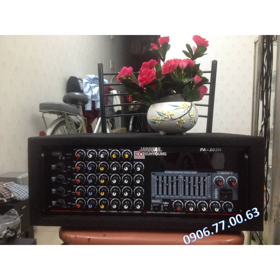 Amply Jarguar bọc nĩ công suất lớn 12 sò, nghe nhạc, hát karaoke
