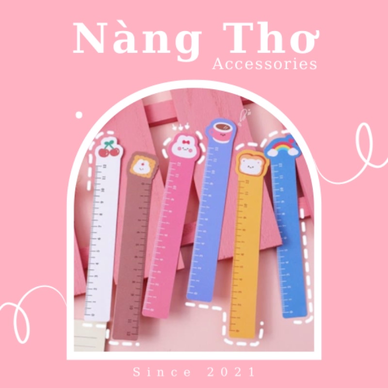 Thước kẻ hình nghộ nghĩnh Nàng Thơ Accessories