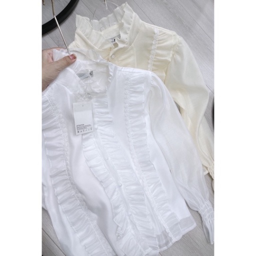 Áo Sơ Mi Bèo Ngọc Xếp Ly Tiểu Thư