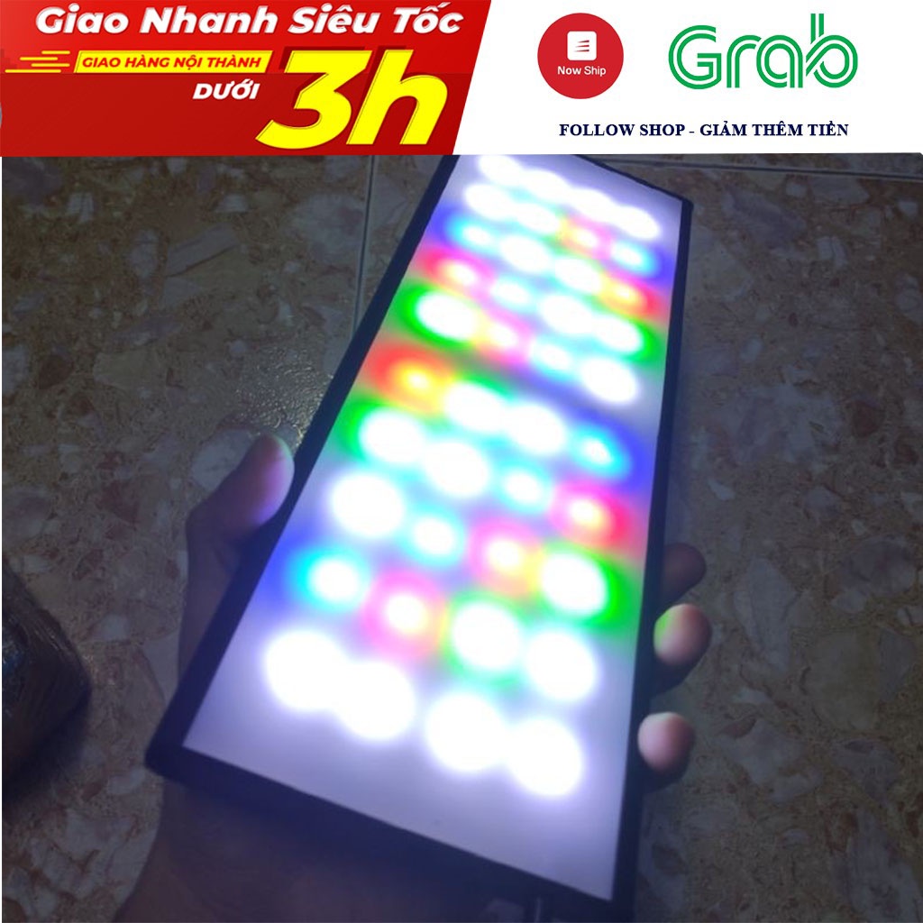 Đèn led thủy sinh WRGB cho bể cá 30cm 40cm công suất 40w - cây thở cực mạnh