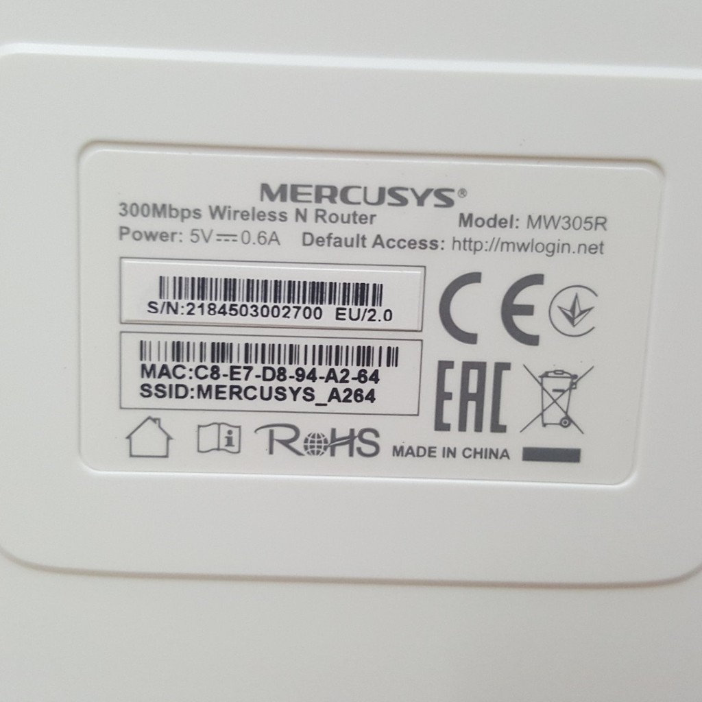 Bộ phát wifi 3 râu Mercusys MW305R chuẩn N 300Mbs TPLINK phân phối-BH 24 T