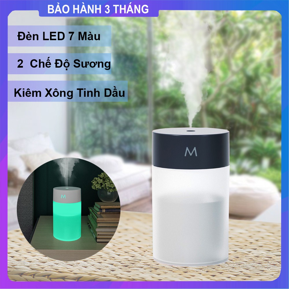 [Tặng 1k xu] Máy khuếch tán tinh dầu Tạo Độ Ẩm Không Khí 360Ml