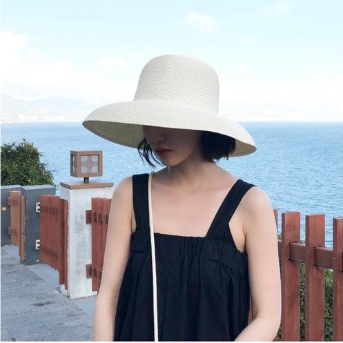 PVN49774 Nón Cói Chuông Trơn Đầu Vuông Chất Cói Đan Dày Nhiều Màu Cho Nữ Giá Rẻ