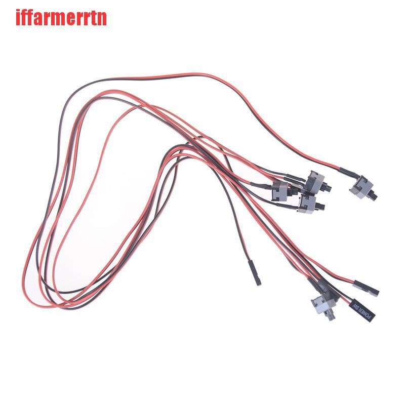 Set 10 Công Tắc Nguồn Bật / Tắt Kèm Dây Cáp Kết Nối Cho PC