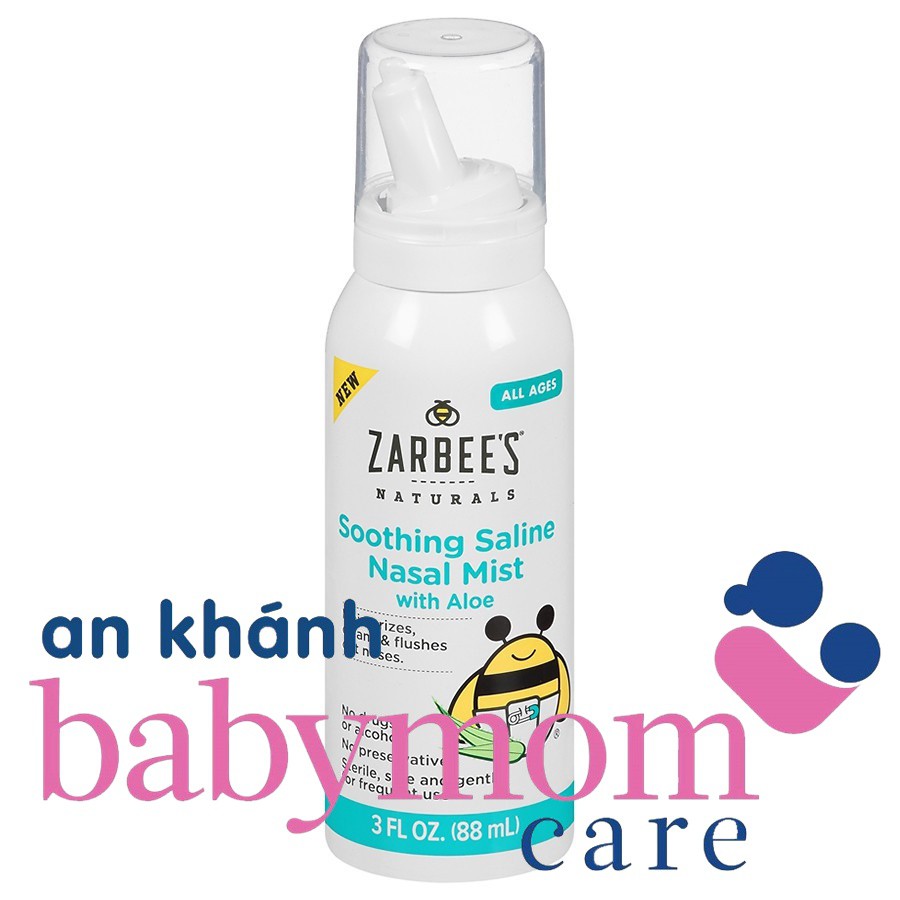 Xịt mũi lô hội Zarbee's Natural 88ml