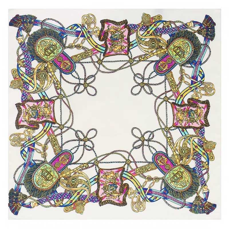 Khăn turban lụa vuông cao cấp choàng cổ size 70x70cm thanh lịch đa năng dùng làm áo yếm nhiều mẫu