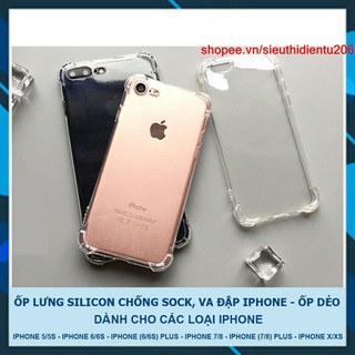 [LOẠI DÀY] ỐP SILICON CHỐNG SOCK, VA ĐẬP - ỐP DẺO IPHONE