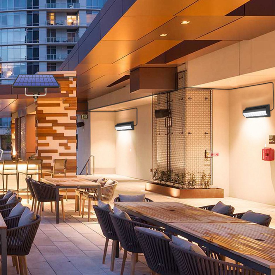 Đèn mặt dây chuyền mặt trời LED trong nhà ngoài trời Đèn năng lượng mặt trời ngoài trời