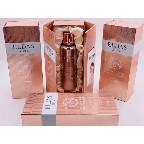 Tinh Chất Tế Bào Gốc Eldas Aura Shine Gold Pearl Premium Peptide All In One Coréana 100ml