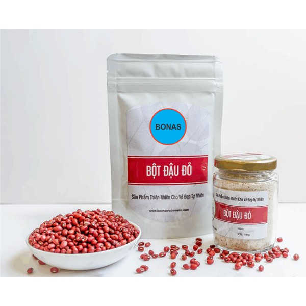 Bột Đậu Đỏ (500gr)  giảm mụn thâm nám, giúp da trắng sáng mềm mịn - Bonashop