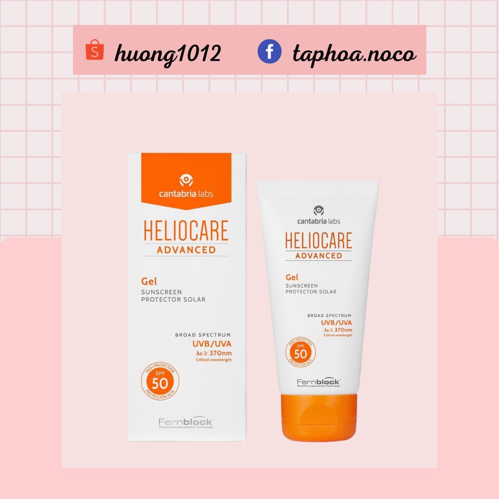Kem chống nắng Heliocare advanced gel spf50 50ml