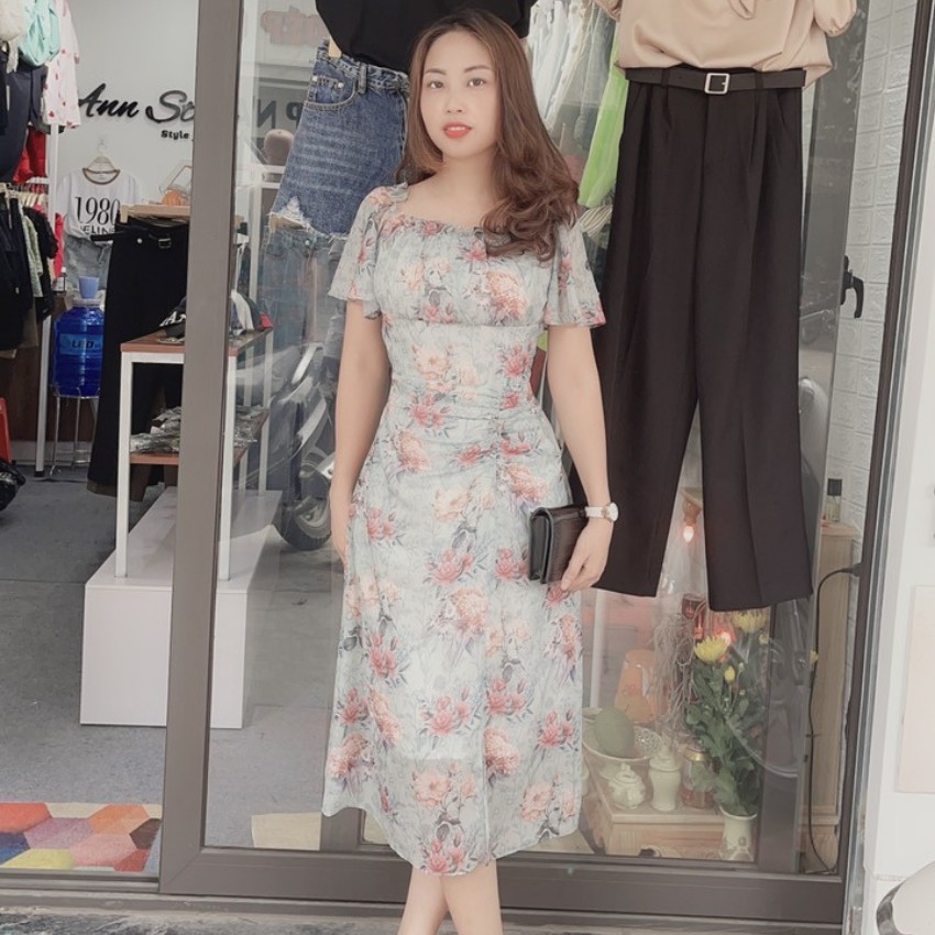 [Ảnh Thật Shop Tự chụp] Váy Hoa Dáng Dài Chất Liệu Lụa Cao Cấp Phong Cách Tiểu Thư Trang Nhã Thanh Lịch Mẫu Mới 2021