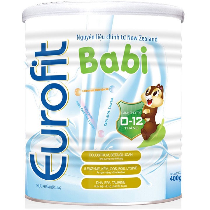 Sữa bột Eurofit Babi 400g  ( date 2022)