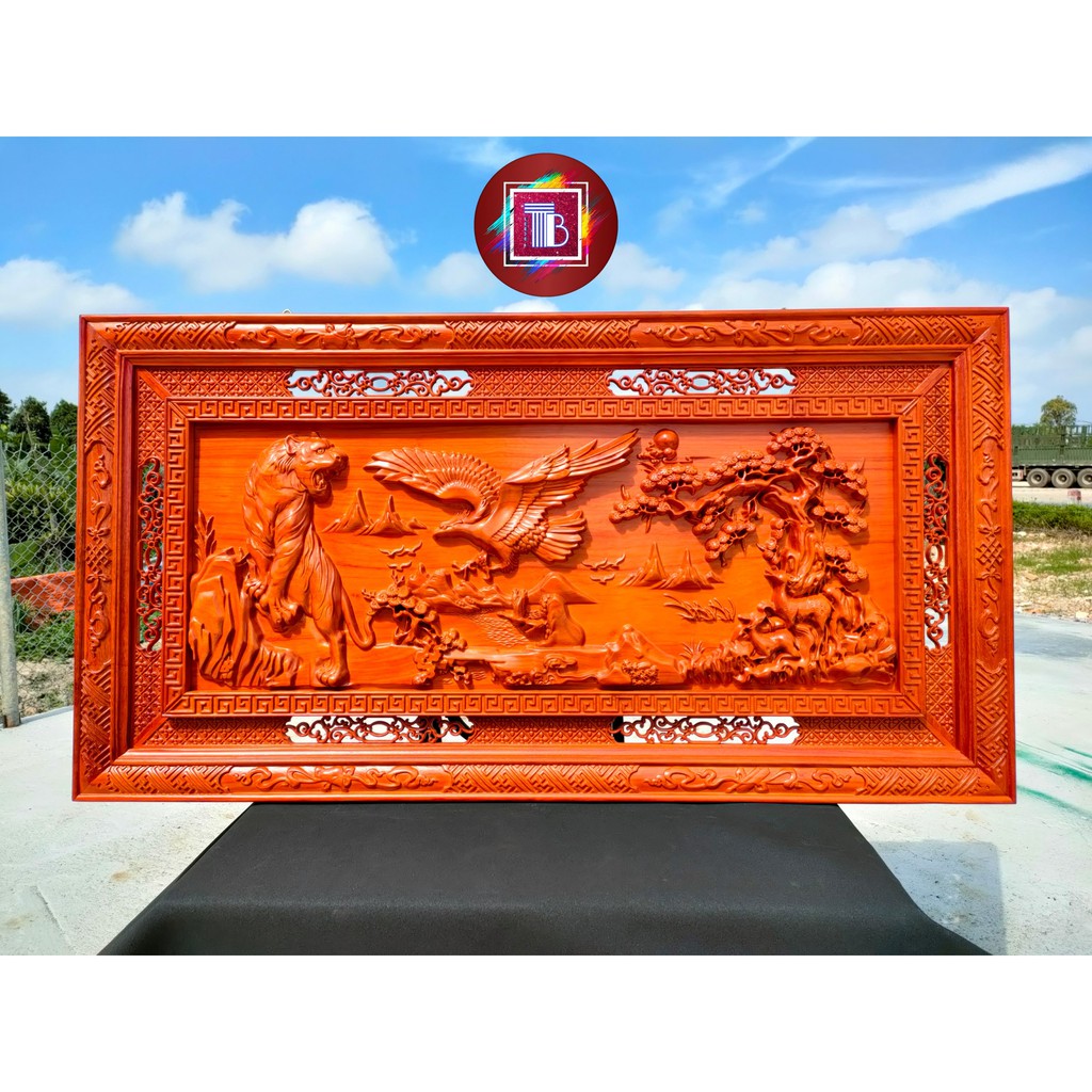 Tranh treo tường gỗ hương cao cấp THUẬN BUỒM XUÔI GIÓ MÃ ĐÁO THÀNH CÔNG VINH QUY BÁI TỔ QUẦN HÙNG HỘI TỤ 79x155x6cm