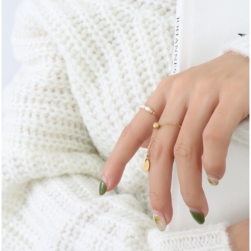 Nhẫn Titan Ko Han Rỉ Kiểu Dây Rút TT 4038