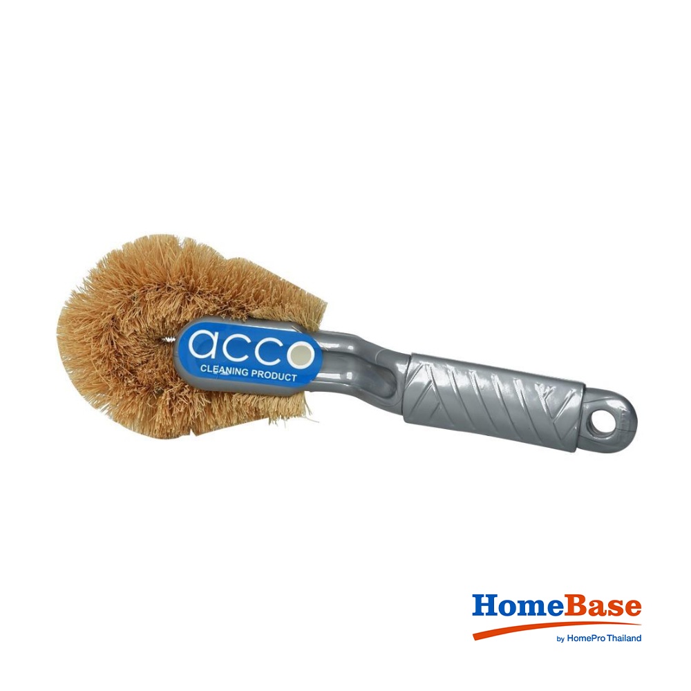 HomeBase ACCO Bàn chải vệ sinh bằng vỏ dừa Thái Lan 755 H25.5XW10.5XD5 màu xám