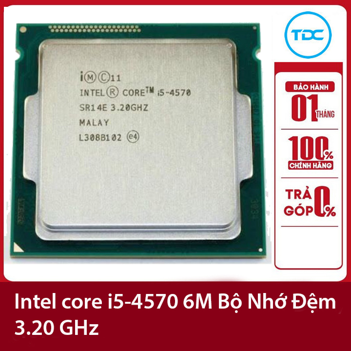 Bộ vi xử lý Intel CPU Core i5-4570 3.20GHz ,84w 4 lõi 4 luồng, 6MB Cache Socket Intel LGA 1150 | WebRaoVat - webraovat.net.vn