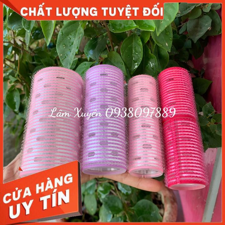 Ống lô gai dính trục lông lõi nhôm quấn tóc tạo độ phồng tại nhà 💗 FREESHIP 💗 xinh xắn quấn là tự dính không cần kẹp 💗 💗