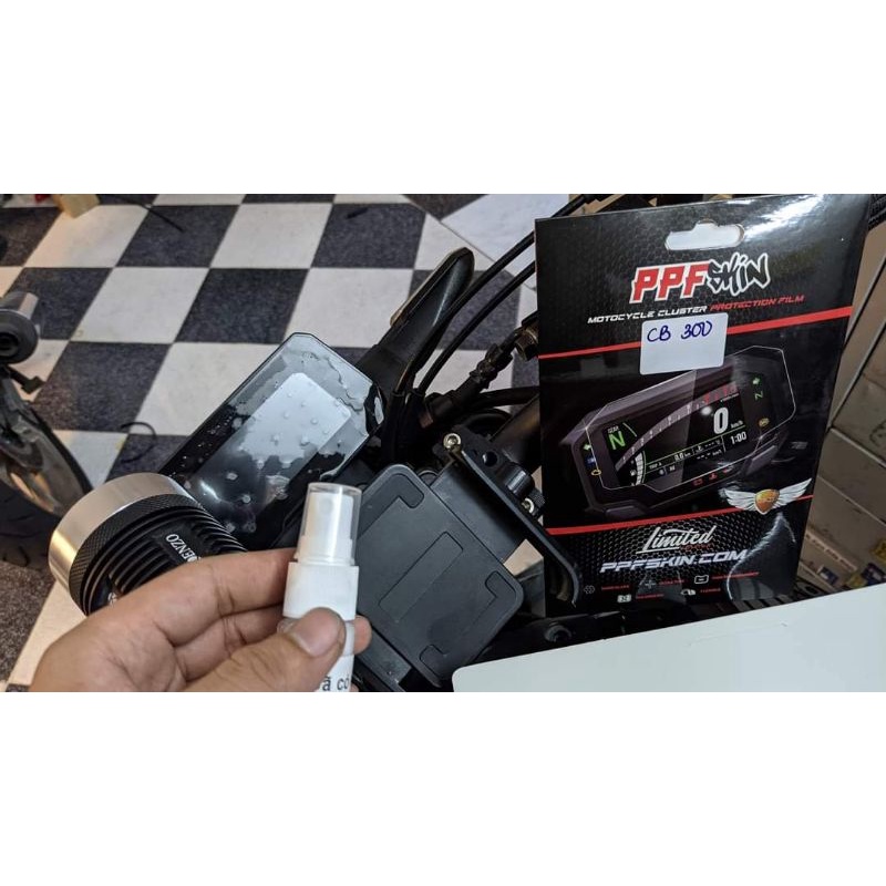PPF Honda CB150 CB300 ...UPPF dán bảo vệ mặt đồng hồ xe , xước tự phục hồi vết xước dâm , www.uppf.com