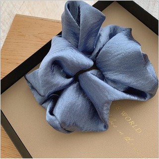 Cột tóc vải Scrunchies phi bóng nhiều màu CỠ LỚN