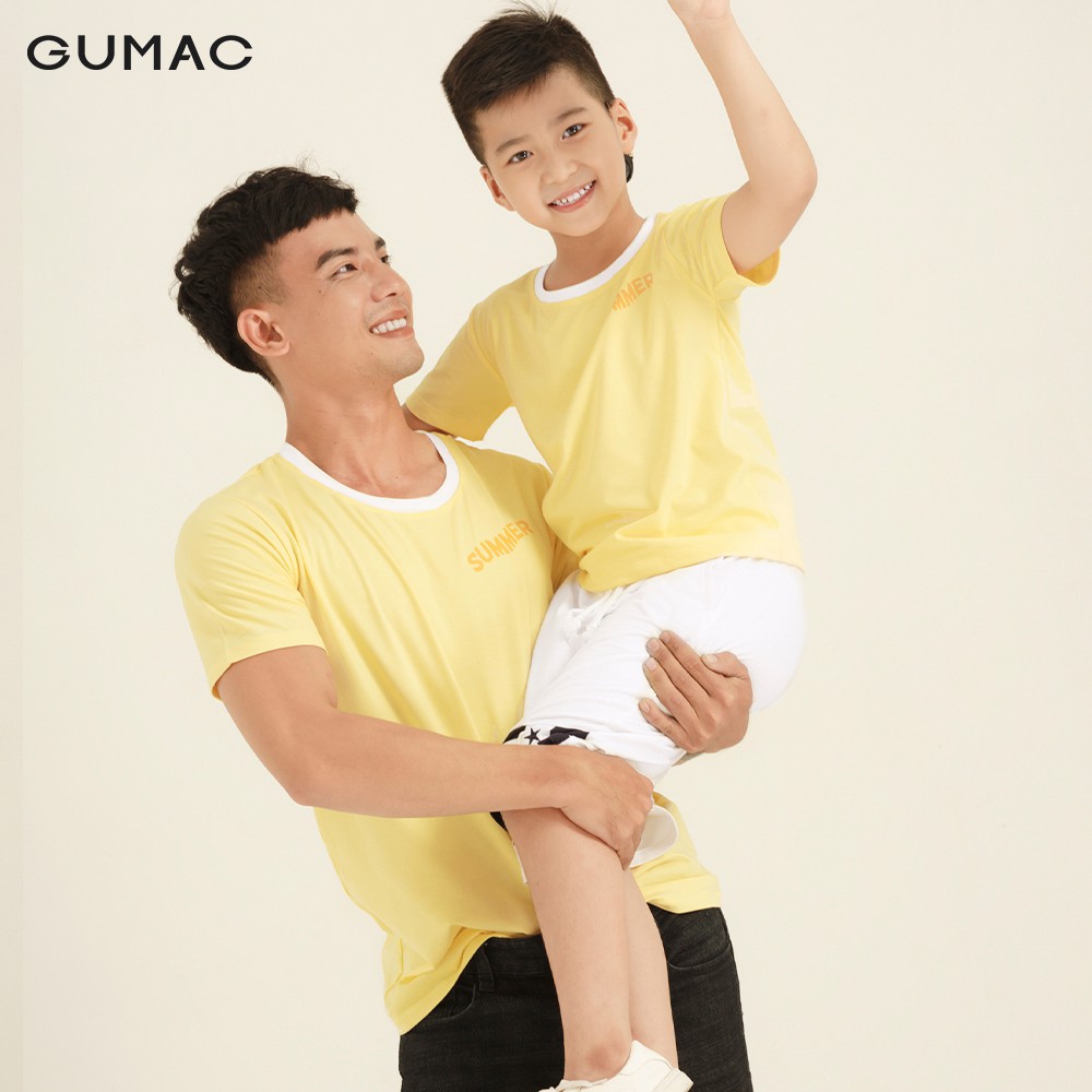 Áo thun phối viền cổ ABA854 GUMAC | BigBuy360 - bigbuy360.vn