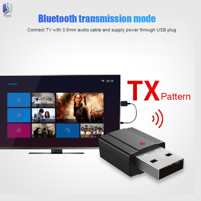 Thiết bị điều hợp thu phát sóng Bluetooth 5.0 2 trong 1 giao diện USB